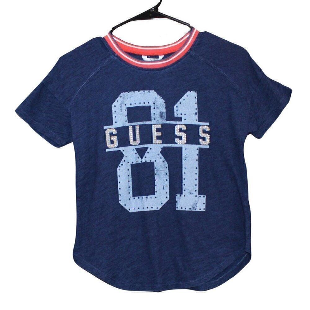 Guess Embellished Logo Graphic Tee, Large (14)​​​​​​​​​​​​​​​​​​​​
